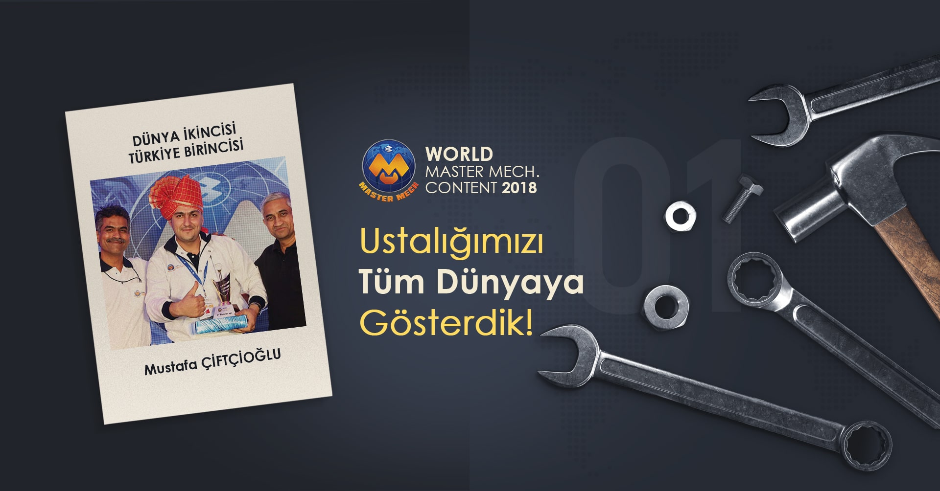 dünya motor ustaları yarışması türkiye birincisi, dünya ikincisi